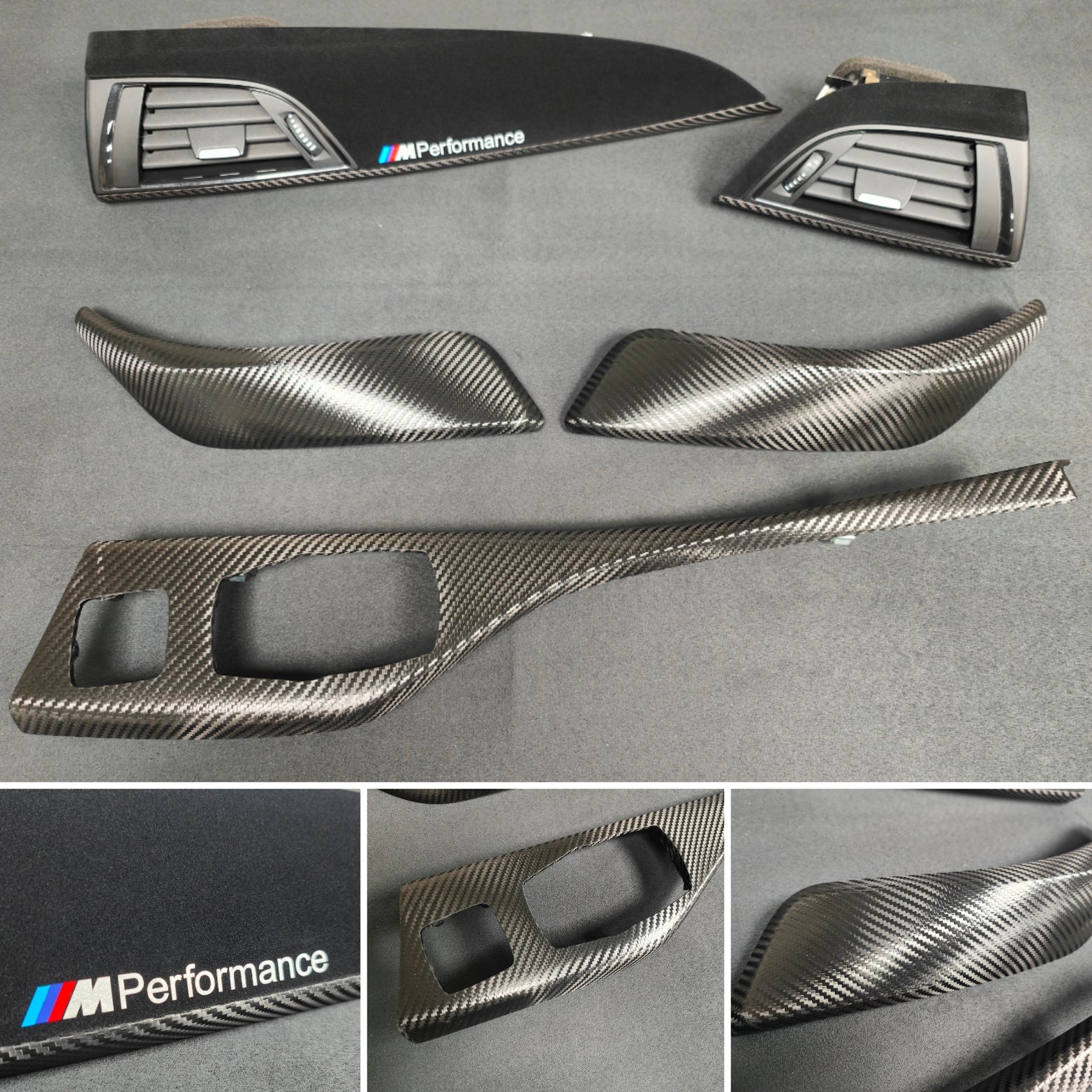 BMW F23 CONVERTIBLE PERFORMANCE STYLE INTERIOR TRIM SET - TEXTURED CARBON
